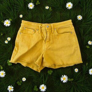 J CREW Mercantile Yellow Denim Short Size 29